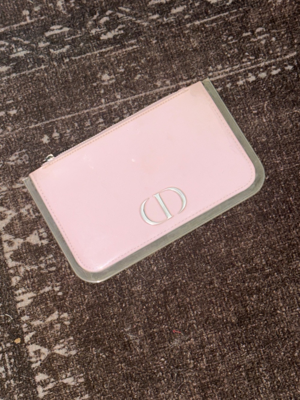GWP-Dior Pink Wallet with Silver Logo Pull